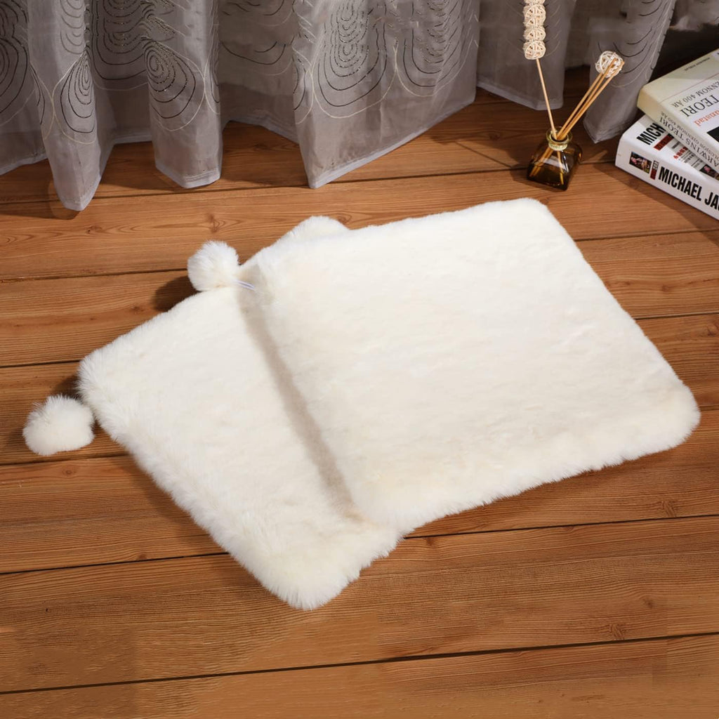SHENGOCASE 2-Pack 10"x14" Rectangular Faux Rabbit Fur Cat Dog Bed Cushion Pad Mat, Cat Tree Tower Replacement Cushion Pad for Window Perch Carrier House Cage Crate Kennel Furniture - Image 9
