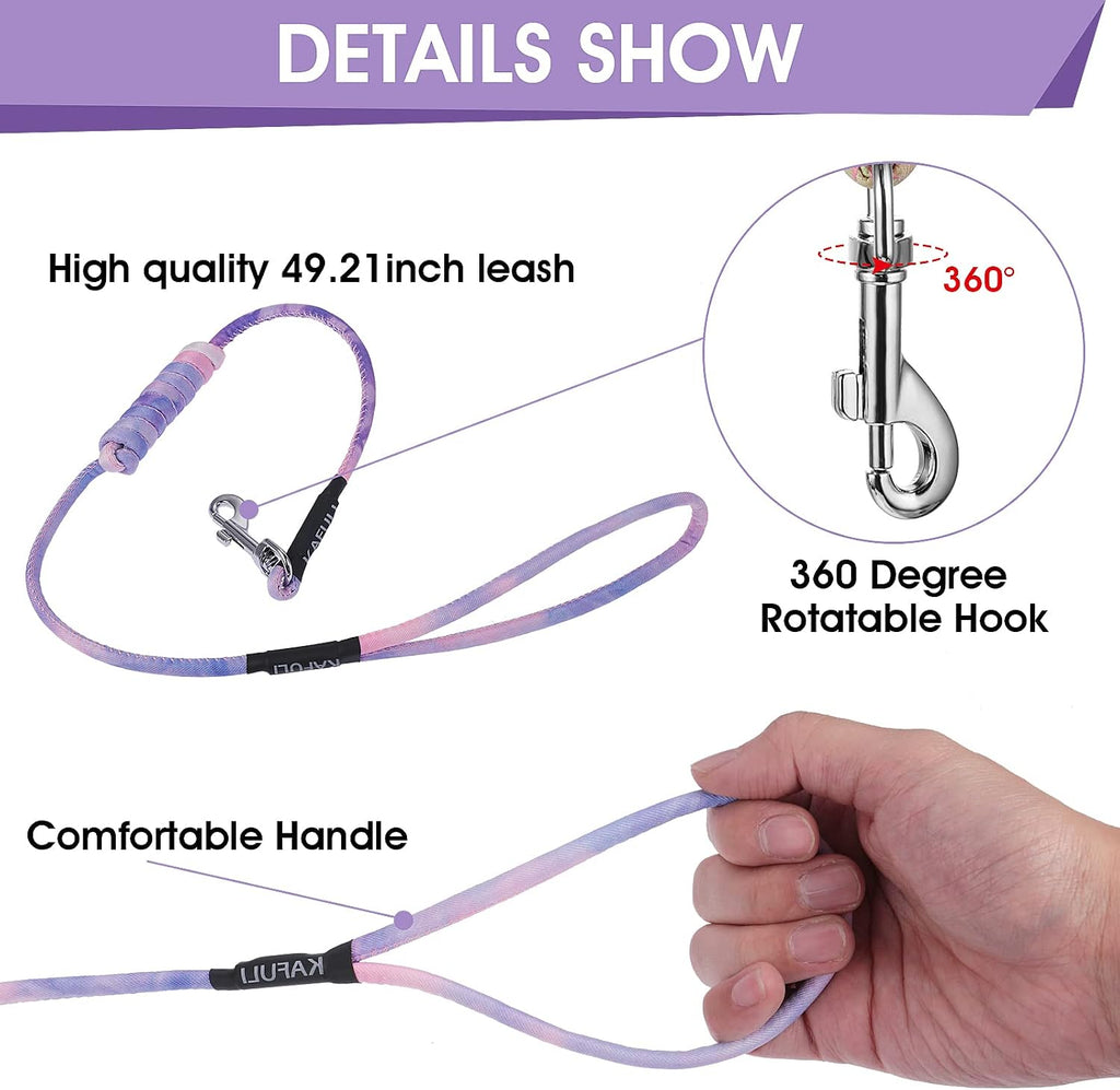 TIESOME escape proof cat harness vest with secure metal D-rings for leash attachment.