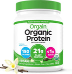 Orgain organic vegan protein powder vanilla bean plant based supplement