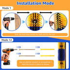 Weather resistant cattle rubbing scratcher side profile view