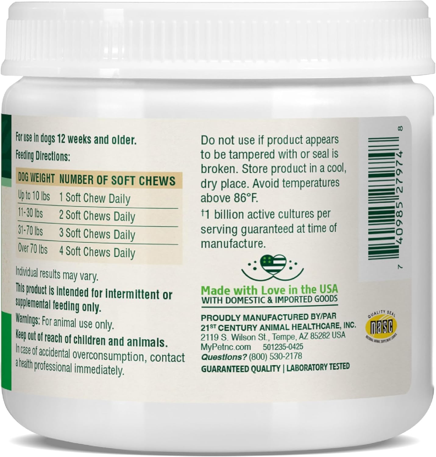 PetNC Natural Care Liver Flavor,Cheese Pre & Probiotic Soft Chews for Dog 120 ct (Pack of 1) (Packaging May Vary) - Image 10