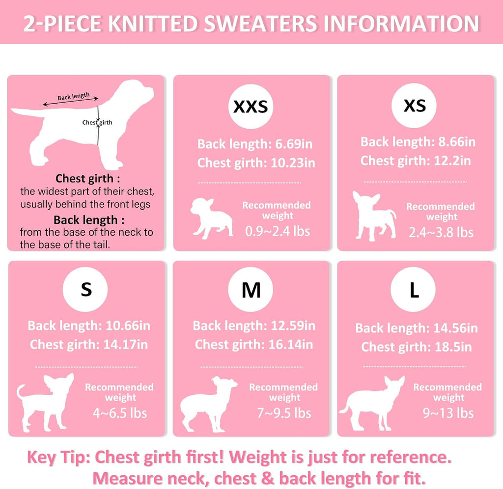 Kallfir's Cutie miniature dog winter clothes packaging with two color variants