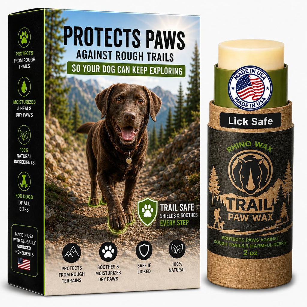 Rhino Wax - Dog Paw Protector for Hot Pavement - Use Street Wax Before Taking Dogs on Asphalt - Balm Protects from Warm Surfaces Rocks Road Debris - Great for Dogs who Hate Dog Shoes for Hot Pavement - Image 12