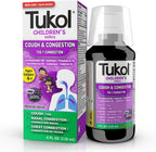 TUKOL Childrens Cough Medicine bottle front view for kids congestion relief