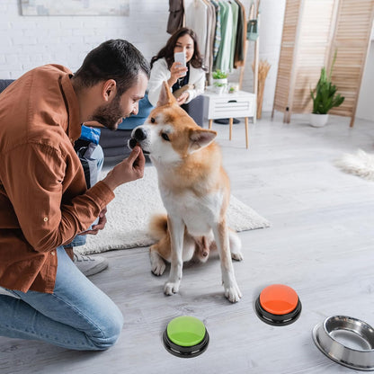 Vibrant ten pack of Zzhxkjhky voice buttons for puppy and cat communication training.