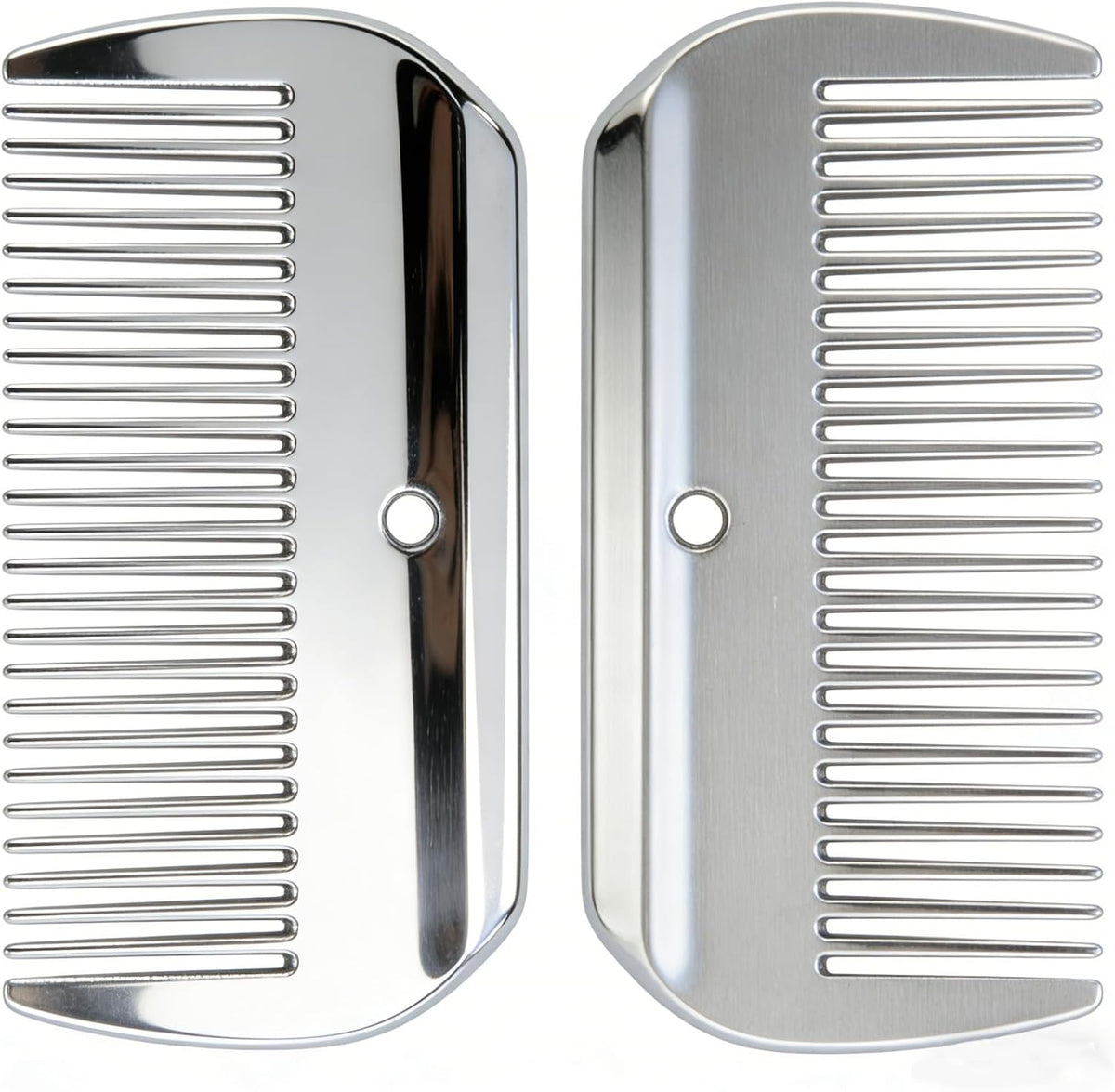 Zswinatw 2 pieces aluminum alloy horse comb set front view