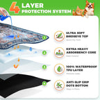 Hompet machine washable kitty litter rug showing the textured velvet surface