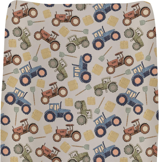 ZoUbqchY vintage tractor baby changing pad cover front view