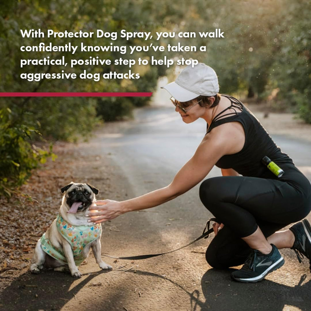 Close up of Sabre Protector dog spray label and capsaicinoid detail