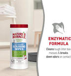 Natures Miracle litter box scrubbing wipes lifestyle setting