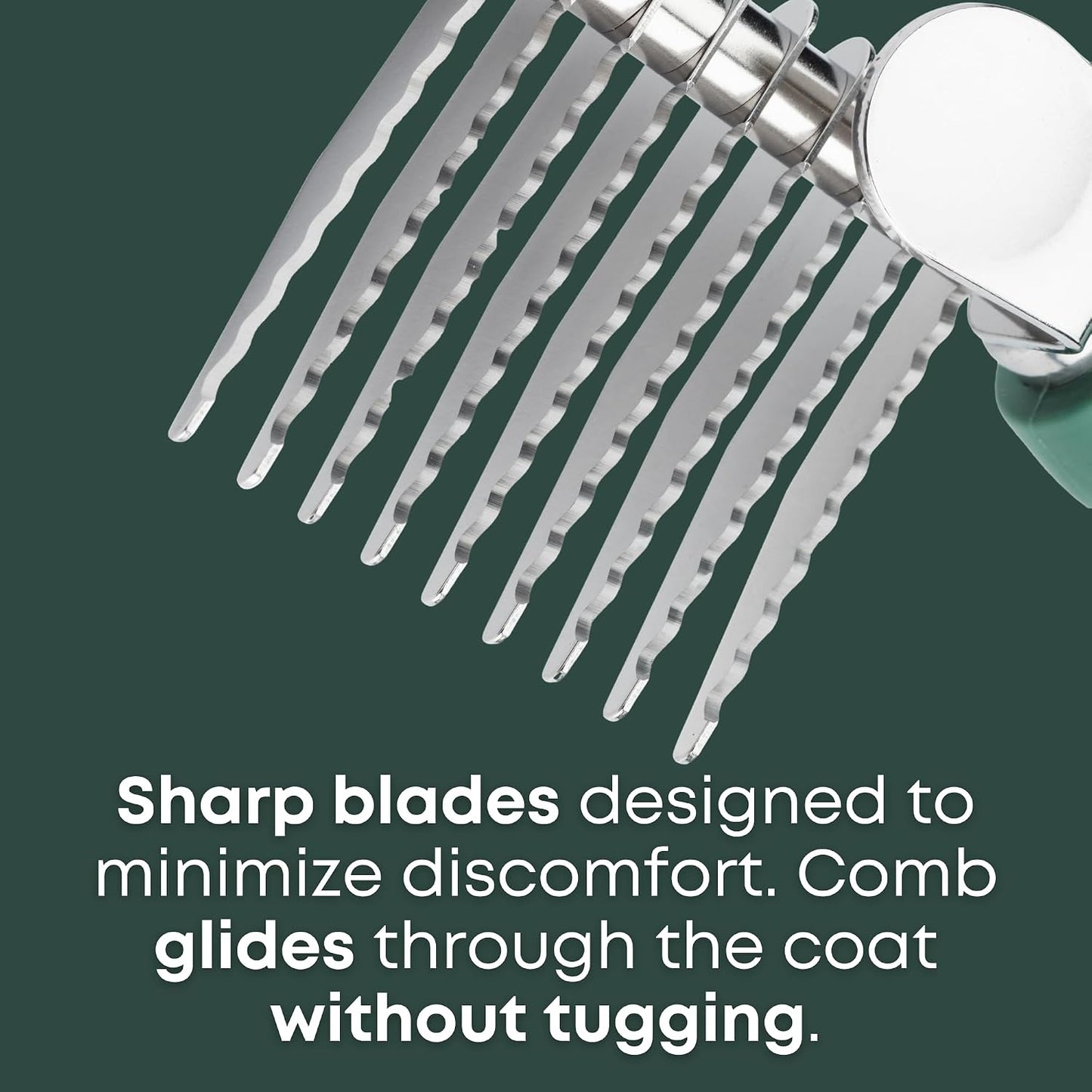 Freshly Bailey professional pet detangler brush showing the non slip thumb rest