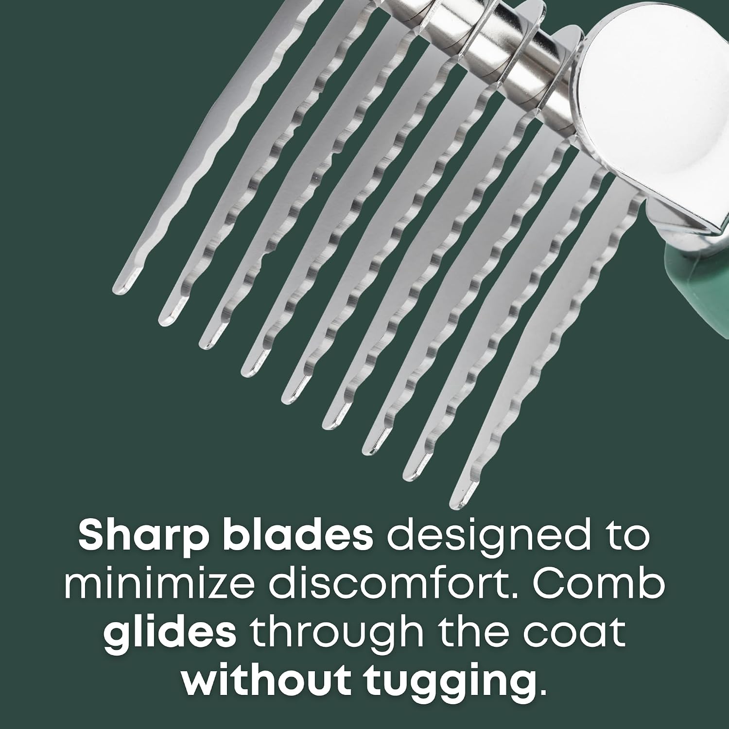 Freshly Bailey professional pet detangler brush showing the non slip thumb rest
