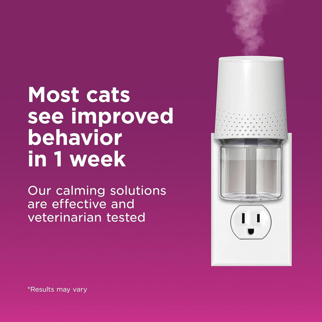 Comfort Zone pheromone refill bottle next to compatible diffuser