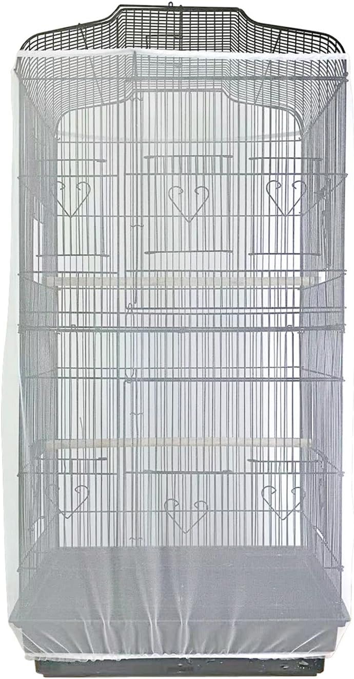Zarsio reusable birdcage guard protecting floor from seed debris