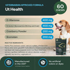 VetriScience urinary health chews 60 count label