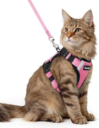 Dooradar Cat Harness and Leash Set, Escape Proof Soft with 3 Adjustable Buckles, Comfortable Vest Easy to Wear Kitten Harness with Reflective Strip, Safe for Outdoor Walking, Black, S - Image 15