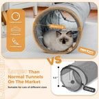Close up of the dual peek holes on the PAWZ Road collapsible pet tunnel