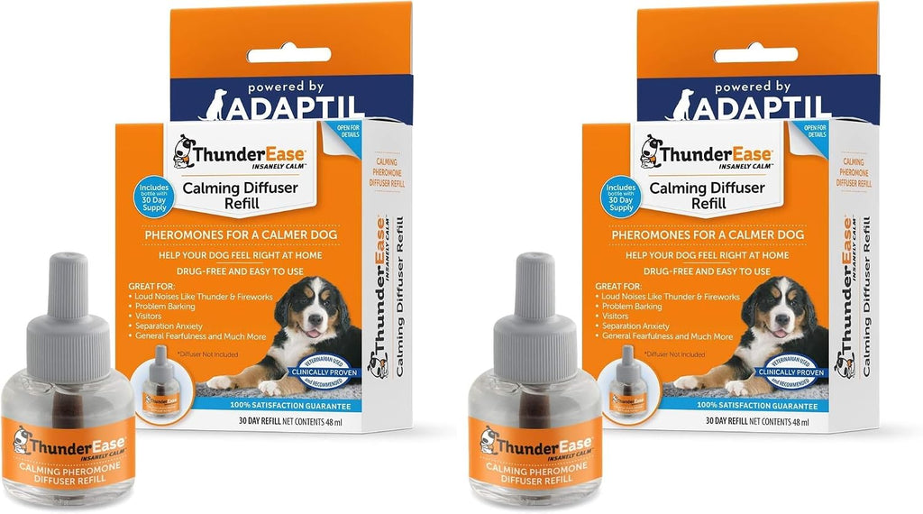 ThunderEase authentic imported dog calming diffuser refill packaging label