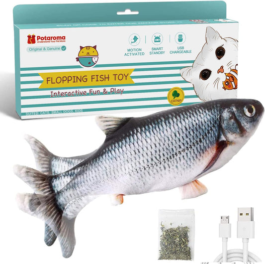 Potaroma electric flopping fish cat toy front view