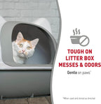 Natures Miracle pet cleaning wipes in use on litter scoop