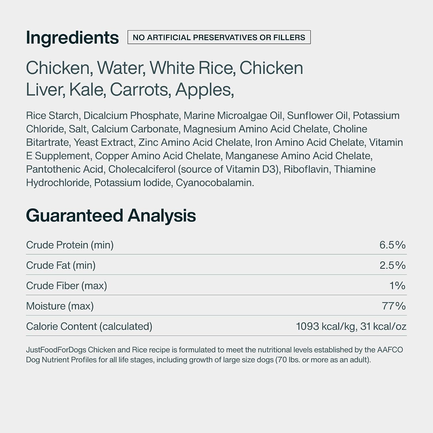 JustFoodForDogs Pantry Fresh Wet Dog Food, Complete Meal or Topper, Chicken & White Rice Human Grade Recipe - 12.5 oz (Pack of 6) - Image 12