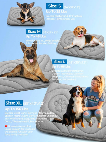 Anti-slip bottom detail of Pawhoo dog cooling mat