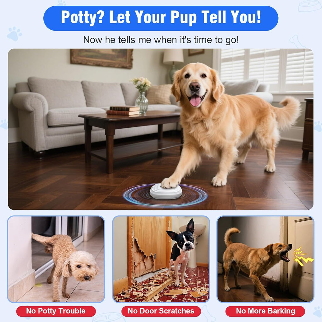 Wireless dog doorbell transmitter button