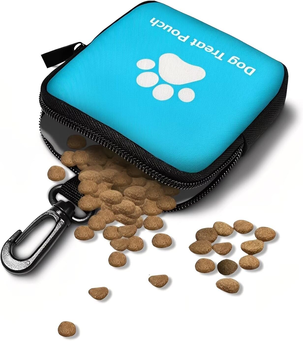 Cat themed hanging bag used for dog treat storage
