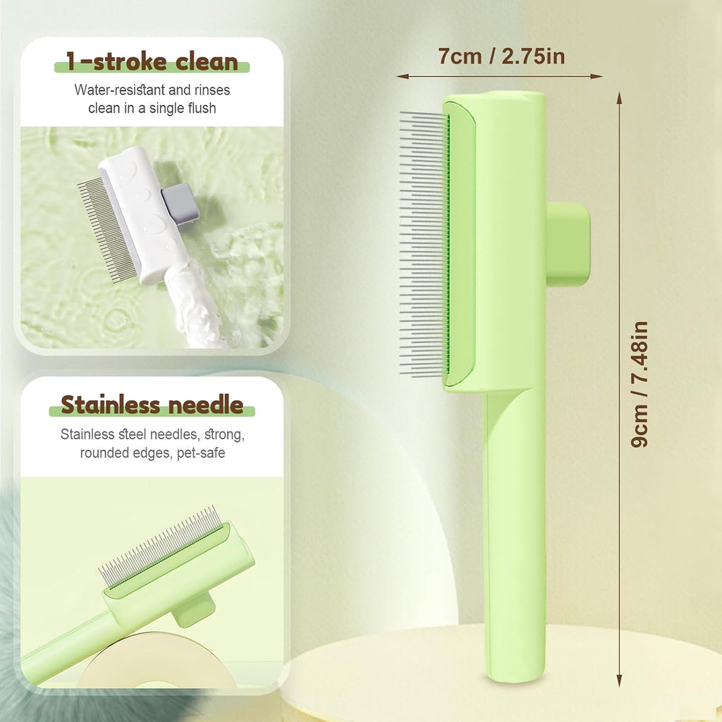 Ergonomic handle of BusyLive cat grooming brush