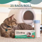 PetCove LitterWrap disposable liner refills showing thick tear resistant material layers
