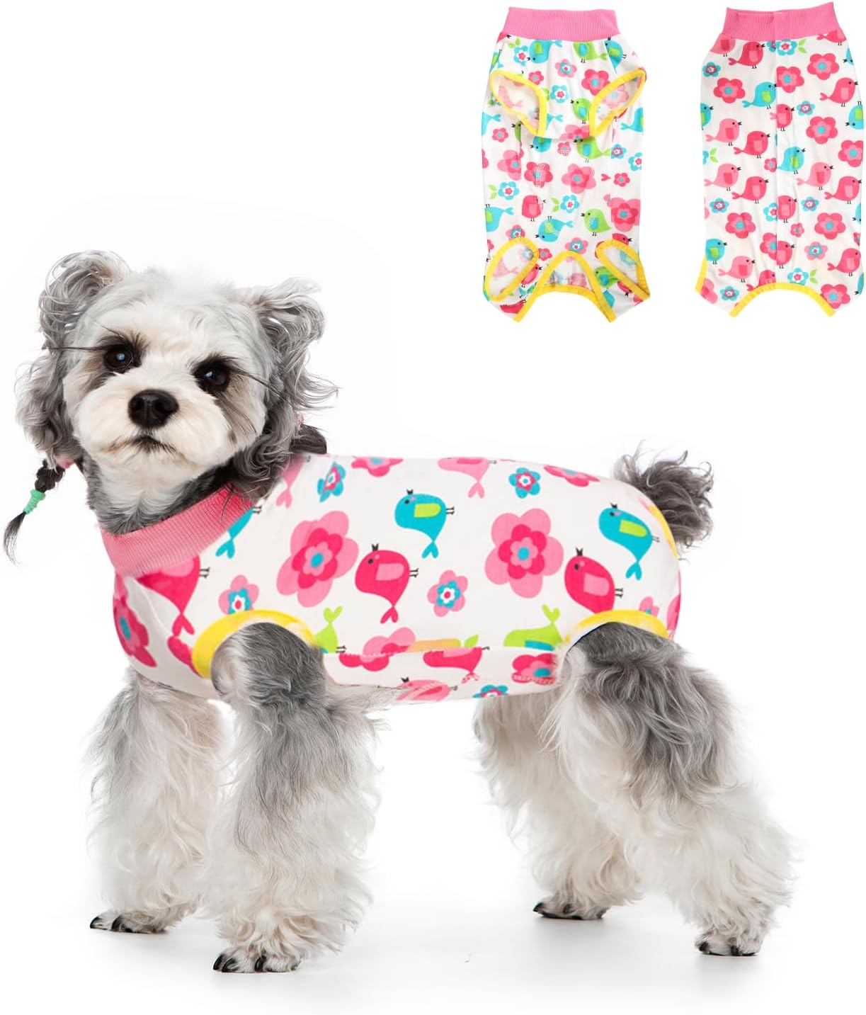 FEimaX Dog Surgery Recovery Suit Female and Male Spay with Pee Hole, Pet Body Suits for Puppy After Spayed, Neuter Surgical Onesie for Small and Medium Dogs Cats, Alternative Bandages E-Collar & Cone - Image 11