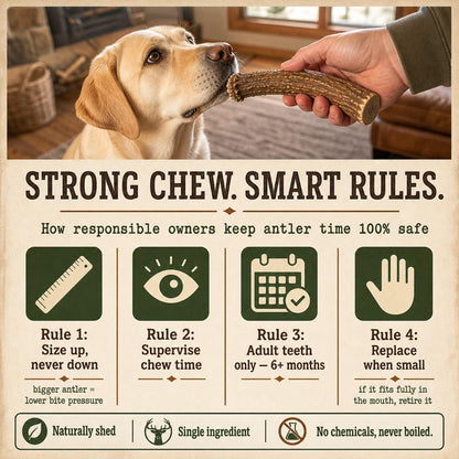 Odor free single ingredient dog dental chew close up view