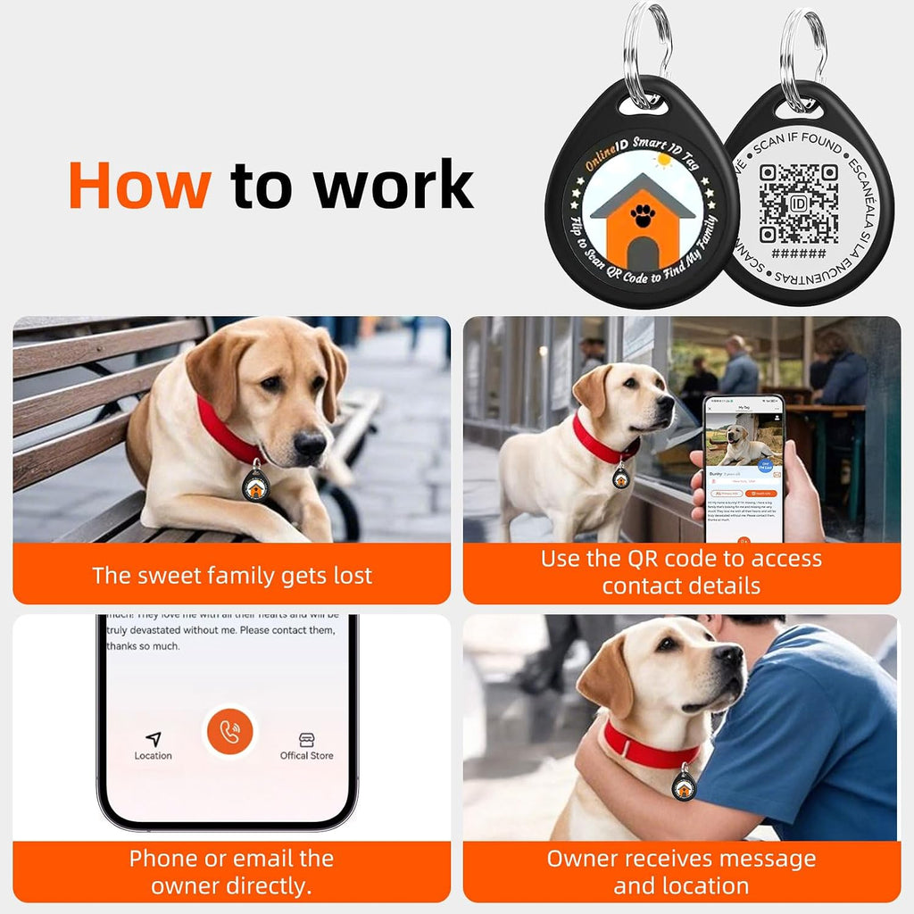 Small black circular QR code tag comparison next to a standard coin for sizing.