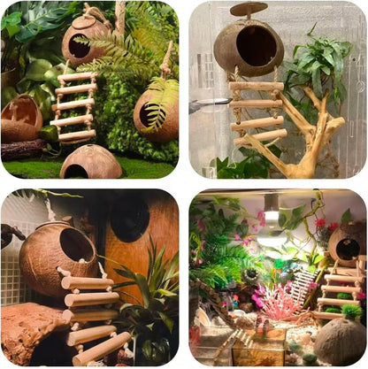 Full view of Cosoc reptile habitat accessory kit components