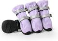 Spark Paws Flex Shell Water Resistant Dog Boots front view with reflective straps.