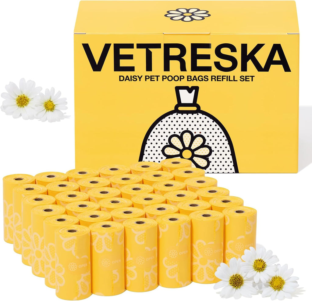 VETRESKA Dog Poop Bag Dispenser with Citrus Scented Waste Bags, Leak Proof, Extra Thick and Large Pet Poop Bags for Walking Dog and Cats Litter, 1 Count Holder and 105 Bags, Orange - Image 10