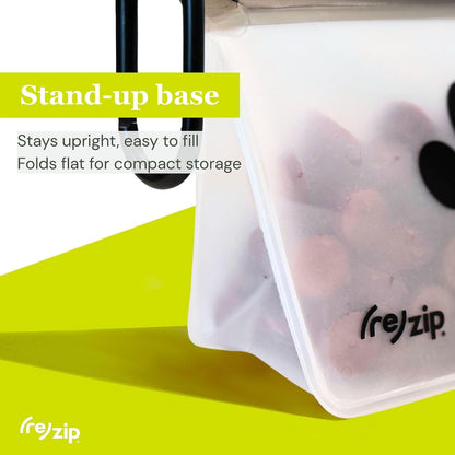 Demonstration of handwashing the durable Rezip pet pouch with soap and water.