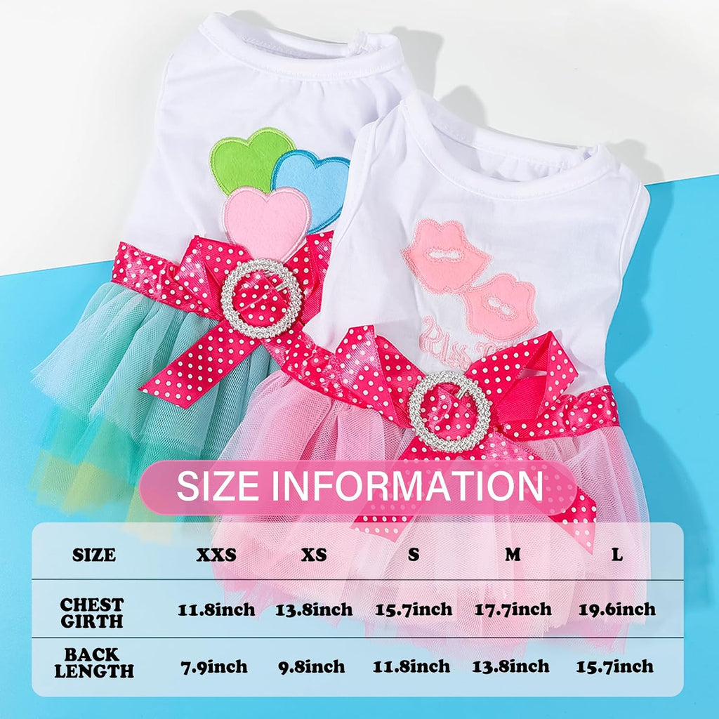 Yorkie puppy wearing the XX-Small cute princess tutu outfit pack