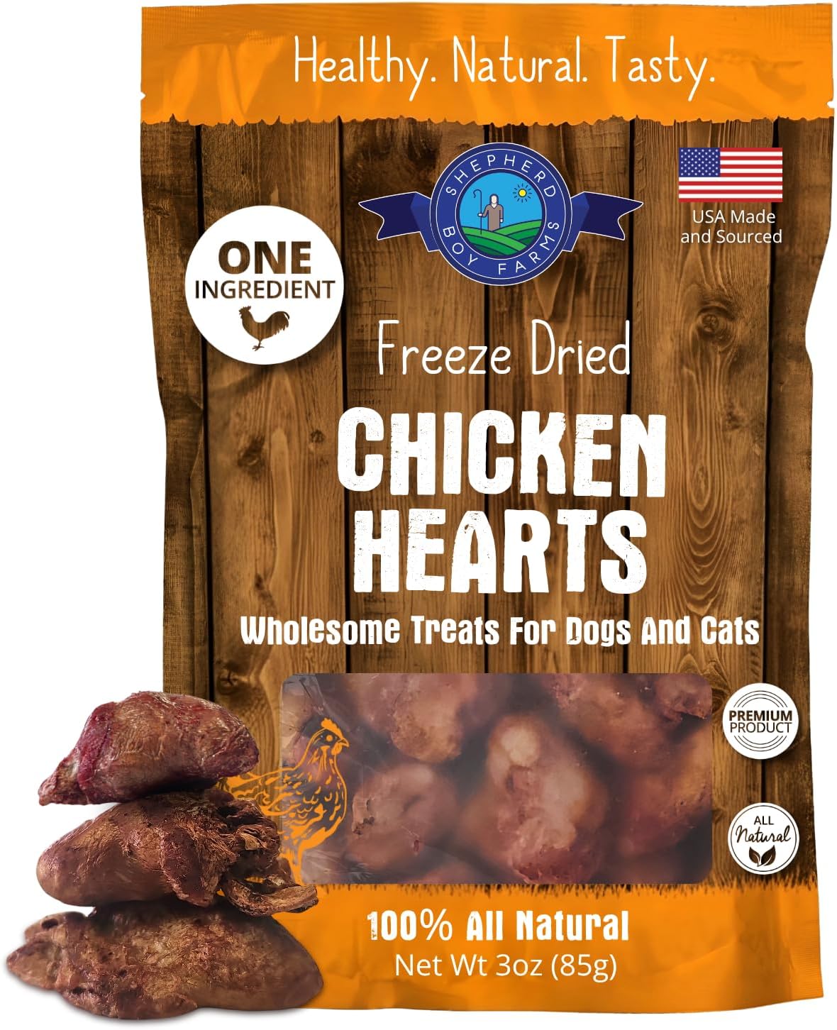 Shepherd Boy Farms Freeze Dried Dog and Cat Treats, Duck Heart, All Natural Freeze-Dried Dog Treat & Snack, Made in USA, High in Protein, Essential Nutrition of Raw Food, Single Ingredient 3oz - Image 12