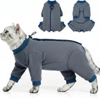 QBLEEV Cat Recovery Suit for Post Surgery, Spay Neuter Suit for Cats, Soft Stretchy Cotton Cat Onesie for Skin Diseases, Anti-Lick Surgical Shirt Pajamas for Abdominal Wound, Kitten Cone Alternative - Image 15