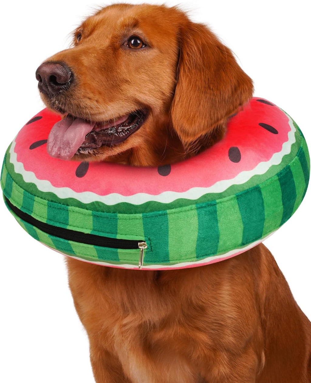 Inflatable Dog Pillow Cone Collar After Surgery, Donut Soft Neck Cone for Pug Dachshund Medium Dogs, etc, Recovery E Collar to Stop Licking Pink - Image 9