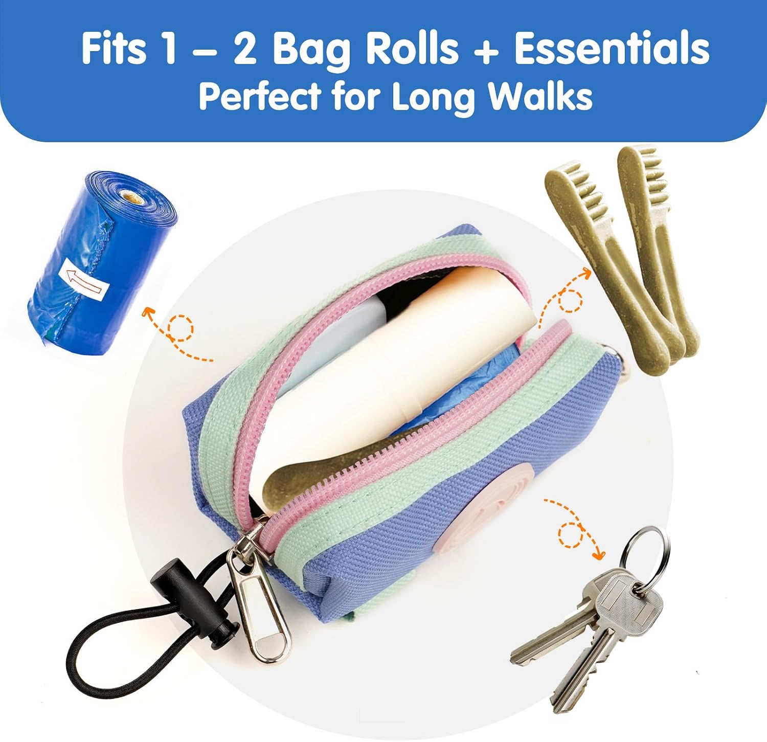Lepawit portable bag holder showing velcro strap attachment