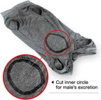Dotoner alternative pet cone vest adjustable snaps on a grey fabric