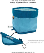 Kurgo Zippy dog bowl zipped in compact triangular pouch