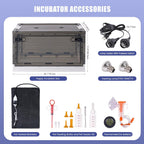 PAULOZYN professional dog breeder whelping box kit with all included feeding bottles and heating accessories.