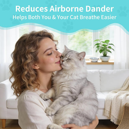 Safe lick friendly non toxic dander spray packaging details