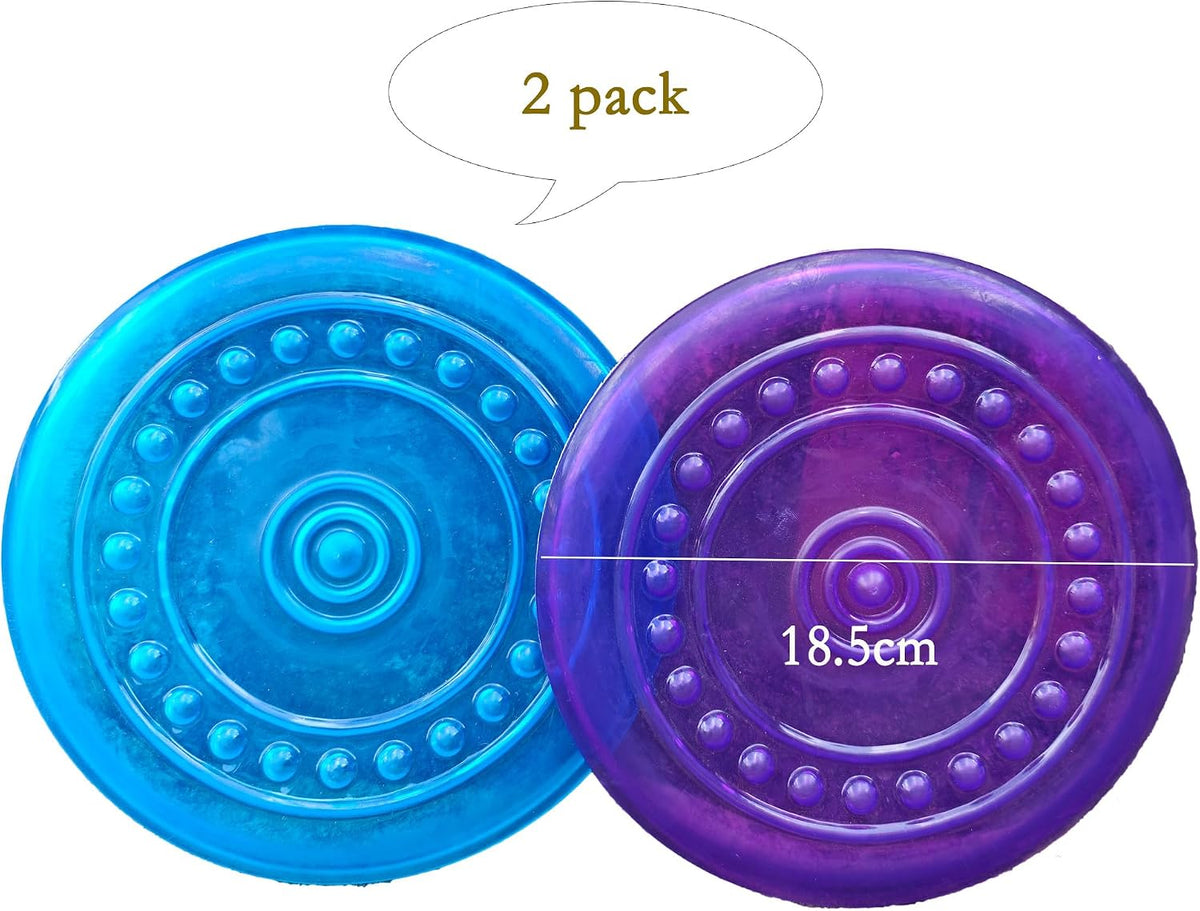 Suheeus soft rubber flying disc floating in water
