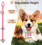Two pack Kexiava puppy training bells with pink straps