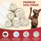 FidoFlix beefhide sticks close up showing natural twisted texture
