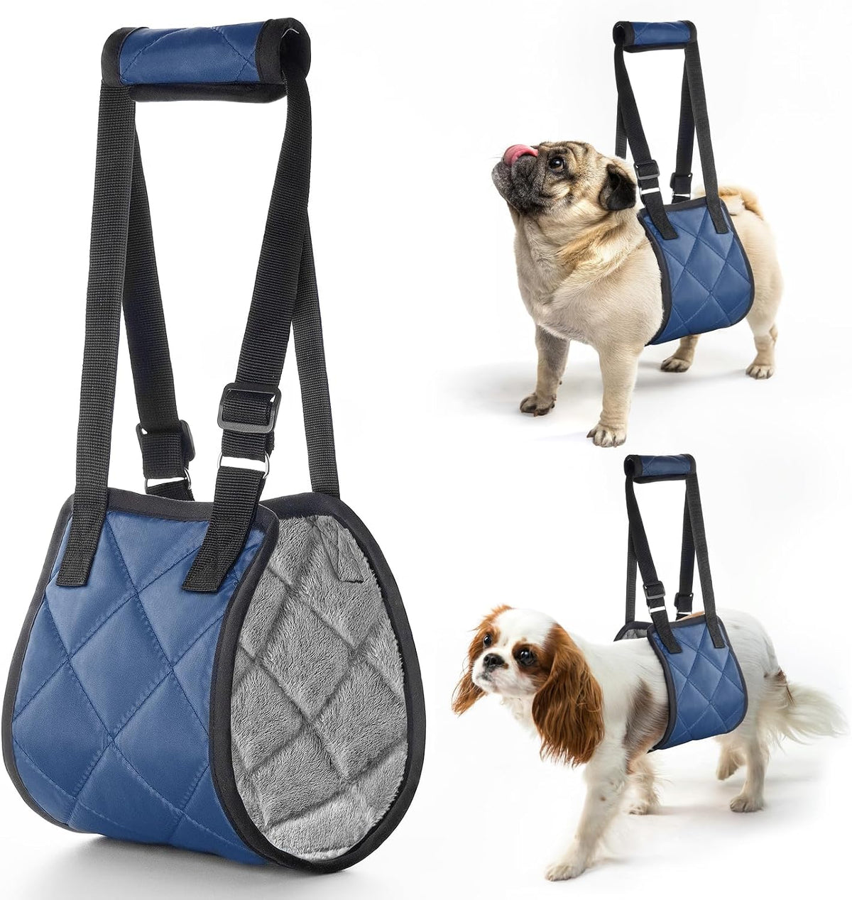 Portable dog lift harness for post surgery recovery